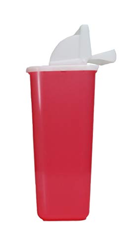 Oakridge 5 Quart - Sharps Disposal Container with Mailbox Style Lid