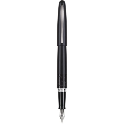 PILOT MR Animal Collection Fountain Pen in Gift Box, Matte Black Barrel with Crocodile Accent, Fine Point Stainless Steel Nib, Refillable Black Ink (91142)