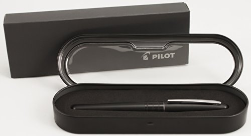 PILOT MR Animal Collection Fountain Pen in Gift Box, Matte Black Barrel with Crocodile Accent, Fine Point Stainless Steel Nib, Refillable Black Ink (91142)