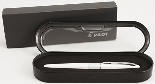 PILOT MR Animal Collection Fountain Pen in Gift Box, Matte White Barrel with White Tiger Accent, Fine Point Stainless Steel Nib, Refillable Black Ink (91141)