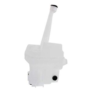 Evan-Fischer Washer Reservoir Windshield Expansion Tank w/Washer Pump and Fluid Level Sensor Port Without Cap compatible with Vehicles Without Rear Wiper