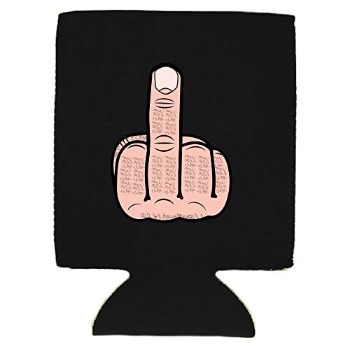 Middle Finger Collapsible Can Coolie (1, Black)