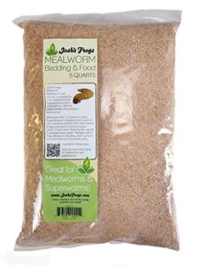 josh's frogs mealworm & superworm wheat bran bedding and food source (5 quarts)