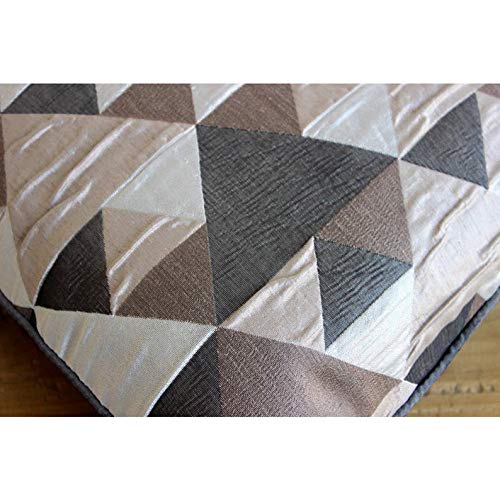 The HomeCentric Brown Throw Pillow Covers, Contemporary Geometric Pillow Cases, 12x12 inch (30x30 cm) Throw Pillow Cover, Jacquard Weave Square Pillows Cover, Optic Japanese Easter - Brown Origami