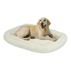 MidWest Homes for Pets Double Bolster Pet Bed | 30-Inch Dog Bed ideal for Medium Dog Breeds & fits 30-Inch Long Dog Crates