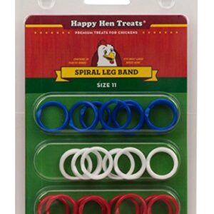 Happy Hen Treats Spiral Leg Bands for Pets, Size 11