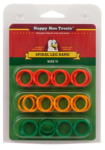 Happy Hen Treats Spiral Leg Bands for Pets, Size 11