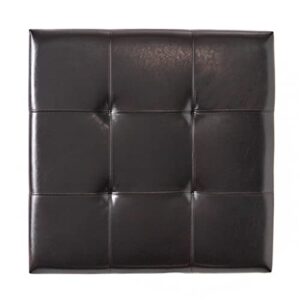 Christopher Knight Home Carlsbad Bonded Leather Storage Ottoman, Espresso