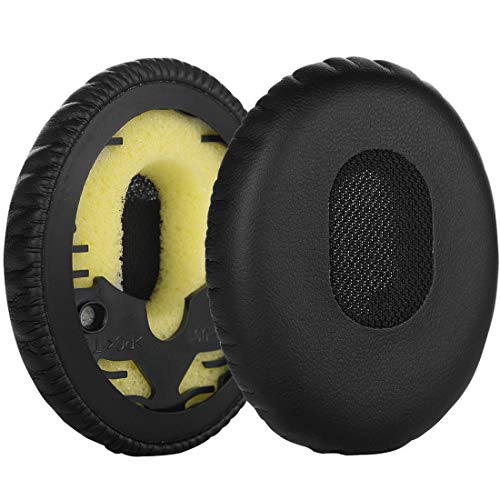 Geekria QuickFit Replacement Ear Pads for Bose On-Ear OE, OE1 Headphones Ear Cushions, Headset Earpads, Ear Cups Cover Repair Parts (Black)