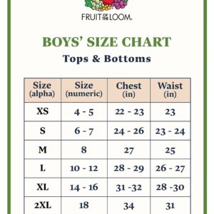 Fruit of the Loom Boys' Tag-Free Cotton Tees (Assorted Color Multipacks), Long Sleeve-2 Pack-Charcoal Heather/Royal, X-Large