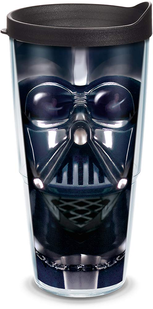 Tervis Made in USA Double Walled Star Wars Insulated Plastic Tumbler Cup Keeps Drinks Cold & Hot, 24oz, Darth Vader