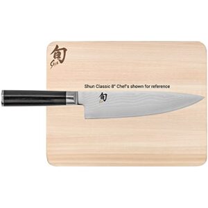 Shun Cutlery Large Hinoki Cutting Board, 17.75" x 11.75" Large Wood Cutting Board, Medium-Soft Wood Preserves Knife Edges, Authentic, Japanese Kitchen Cutting Board