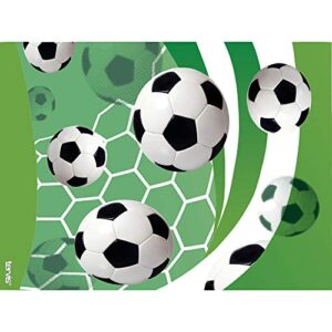 Tervis Soccer Balls - Turf Background Tumbler with Wrap and Hunter Green Lid 24oz, Clear