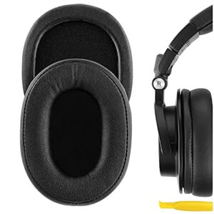 geekria quickfit replacement ear pads for audio technica ath-m50x ath-m50xbt ath-m60x ath-m50xbt2 ath-m50 ath-m40x ath-m30 ath-m20 ar5bt headphones earpads, headset ear cushion (black)