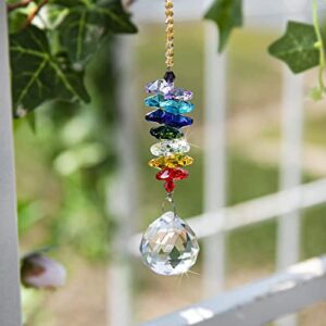h&d 30mm chandelier crystals ball prisms rainbow octogon chakra suncatcher for gift