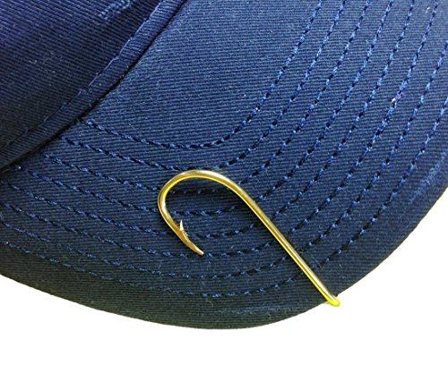 BT Outdoors Eagle Claw Gold Hat Hook Fish Hook for Hat Gold Hat Hook Plus a Free Decal