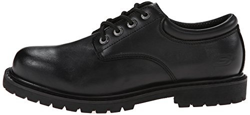 Skechers Men's Plain-M, Black, 10 M US