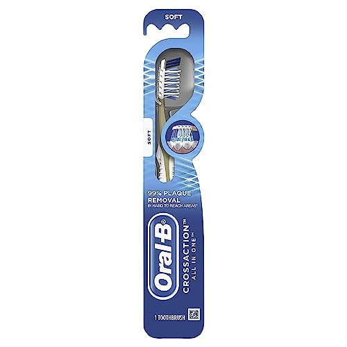 Oral-B CrossAction All In One Manual Toothbrush, Soft, 1 count