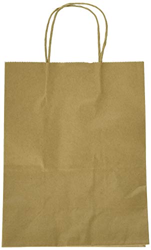 8"x4.75"x10" 50 pcs- Brown Kraft Paper Bags Shopping Bags Party Bags Retail Bags Craft Bags Brown Bag Natural Bag