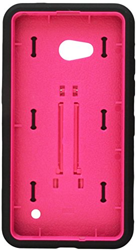 MyBat Asmyna Symbiosis Stand Protector Cover for Microsoft Lumia 640 - Retail Packaging - Hot Pink/Black