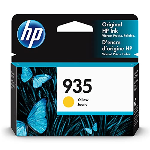 HP Original 935 Yellow Ink Cartridge | Works with OfficeJet 6810; OfficeJet Pro 6230, 6830 Series | C2P22AN