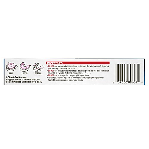 Fixodent Plus Truefeel Denture Adhesive Cream 2 Oz