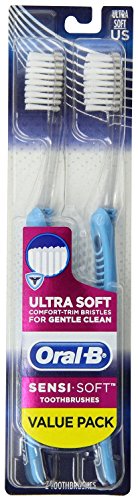 Oral-B Sensi-Soft Toothbrush, Extra Soft, 2 Count