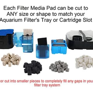 Penn-Plax Nitrate Reducer Aquarium Filter Media Pad – Easy to Cut into Any Size Your Filter Requires – 10” x 18”