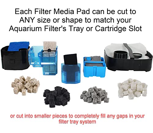 Penn-Plax Nitrate Reducer Aquarium Filter Media Pad – Easy to Cut into Any Size Your Filter Requires – 10” x 18”