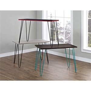 Ameriwood Home Owen Retro Desk with Metal Legs Weathered Oak