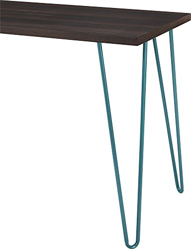 Ameriwood Home Owen Retro Desk, Espresso/Teal