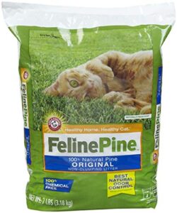 feline pine original cat litter, 7-pound bags (pack of 2)