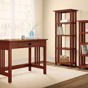 Mission 48" H Bookcase with 4 Shelves, Cherry