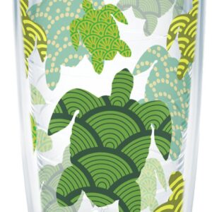 Tervis Turtle Pattern Made in USA Double Walled Insulated Tumbler Cup Keeps Drinks Cold & Hot, 16oz, Classic