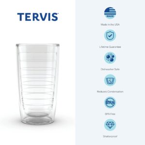 Tervis Turtle Pattern Made in USA Double Walled Insulated Tumbler Cup Keeps Drinks Cold & Hot, 16oz, Classic