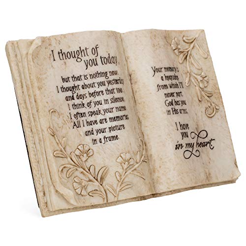 Jozie B 246200 Thought of You Today in Memory Book Shape Plaque