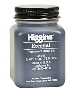 higgins black eternal ink, 2.5 oz bottle (44041)