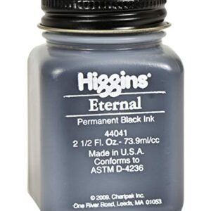 Higgins Black Eternal Ink, 2.5 Oz Bottle (44041)