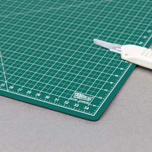 US Art Supply 24" x 36" GREEN/BLACK Professional Self Healing 5-Ply Double Sided Durable Non-Slip Cutting Mat Great for Scrapbooking, Quilting, Sewing and all Arts & Crafts Projects