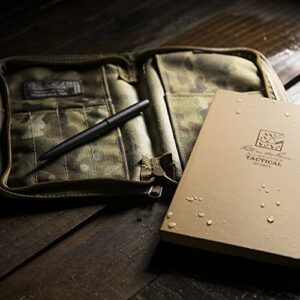 Rite in the Rain Weatherproof Tactical Field Kit: MultiCam CORDURA® Fabric Cover, 4.625" x 7.25" Tan Tactical Notebook, Weatherproof Pen (No. 980M-KIT)