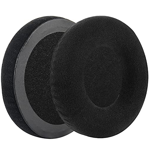 Geekria Comfort Velour Replacement Ear Pads for AKG K240, K240S, K240 Studio, K240 MKII, K241 Headphones Ear Cushions, Headset Earpads, Ear Cups Repair Parts (Black)