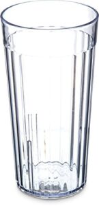carlisle foodservice products 111607 bistro tumbler, 16 oz, clear, plastic (pack of 1)