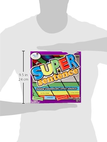 Learning Advantage 6006 Super Sentence Game, Grade: 2 to 4, 9" Height, 2.5" Width, 8.5" Length