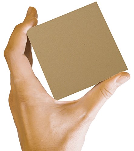 100 Brown Kraft Fiber 80# Cover Paper Sheets - 5" X 7" (5X7 Inches) Photo|Card|Frame Size - Rich Earthy Color with Natural Fibers - 80lb/pound Cardstock - Smooth Finish