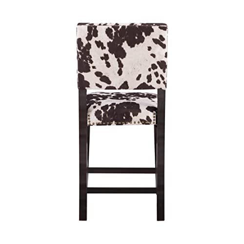 Linon Udder Madness Corey Counter Stool, 19"W x 22.25"D x 38.75"H, Manhattan Stain