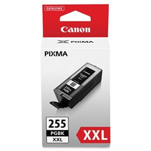 canon pgi-255xxl pigment ink cartridge, black - in retail packaging