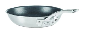viking culinary professional 5-ply stainless steel nonstick fry pan, 8 inch, ergonomic stay-cool handle, dishwasher, oven safe, works on all cooktops including induction