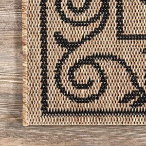 nuLOOM Kathleen Traditional Indoor/Outdoor Area Rug, 6x9, Brown