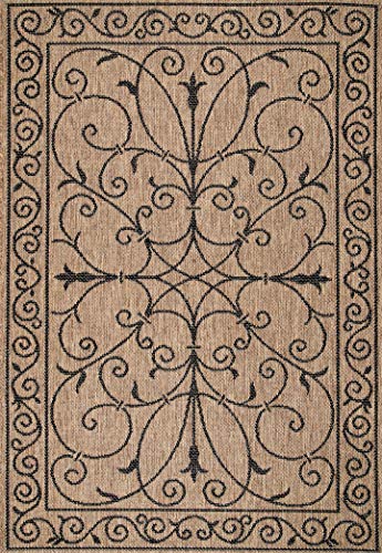 nuLOOM Kathleen Traditional Indoor/Outdoor Area Rug, 6x9, Brown