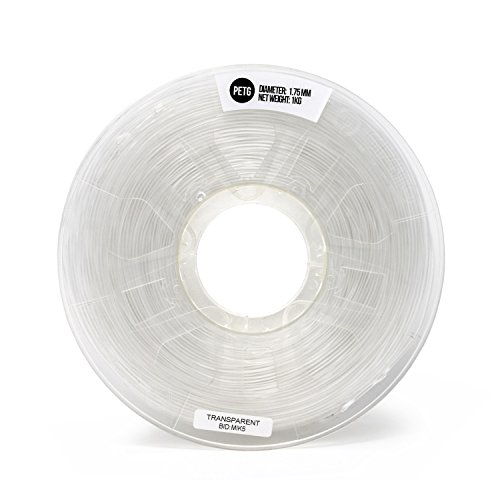 Gizmo Dorks 3mm (2.85mm) PETG Filament 1kg / 2.2lbs for 3D Printers, Transparent